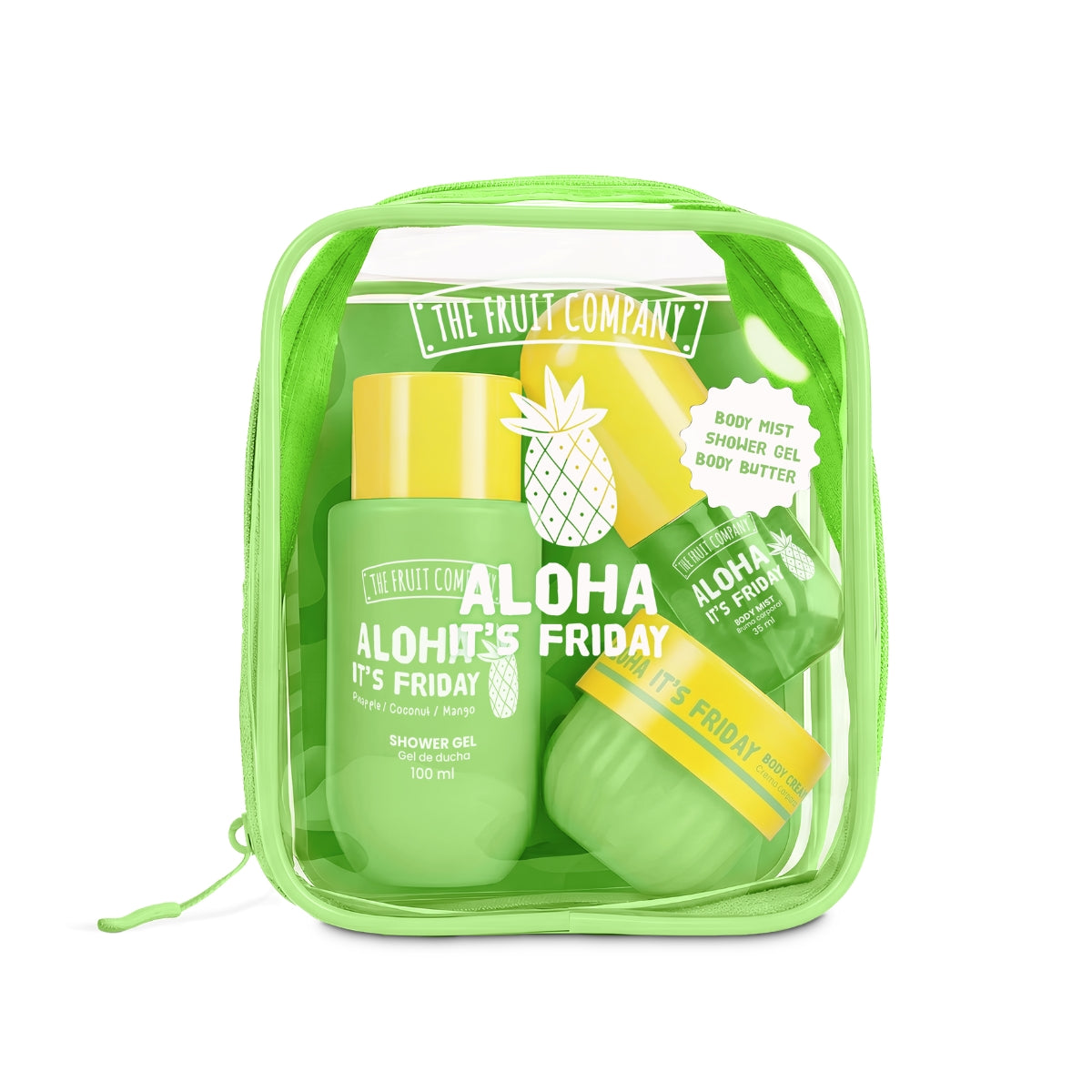 Set de viaje The Fruit Company Aloha It's Friday