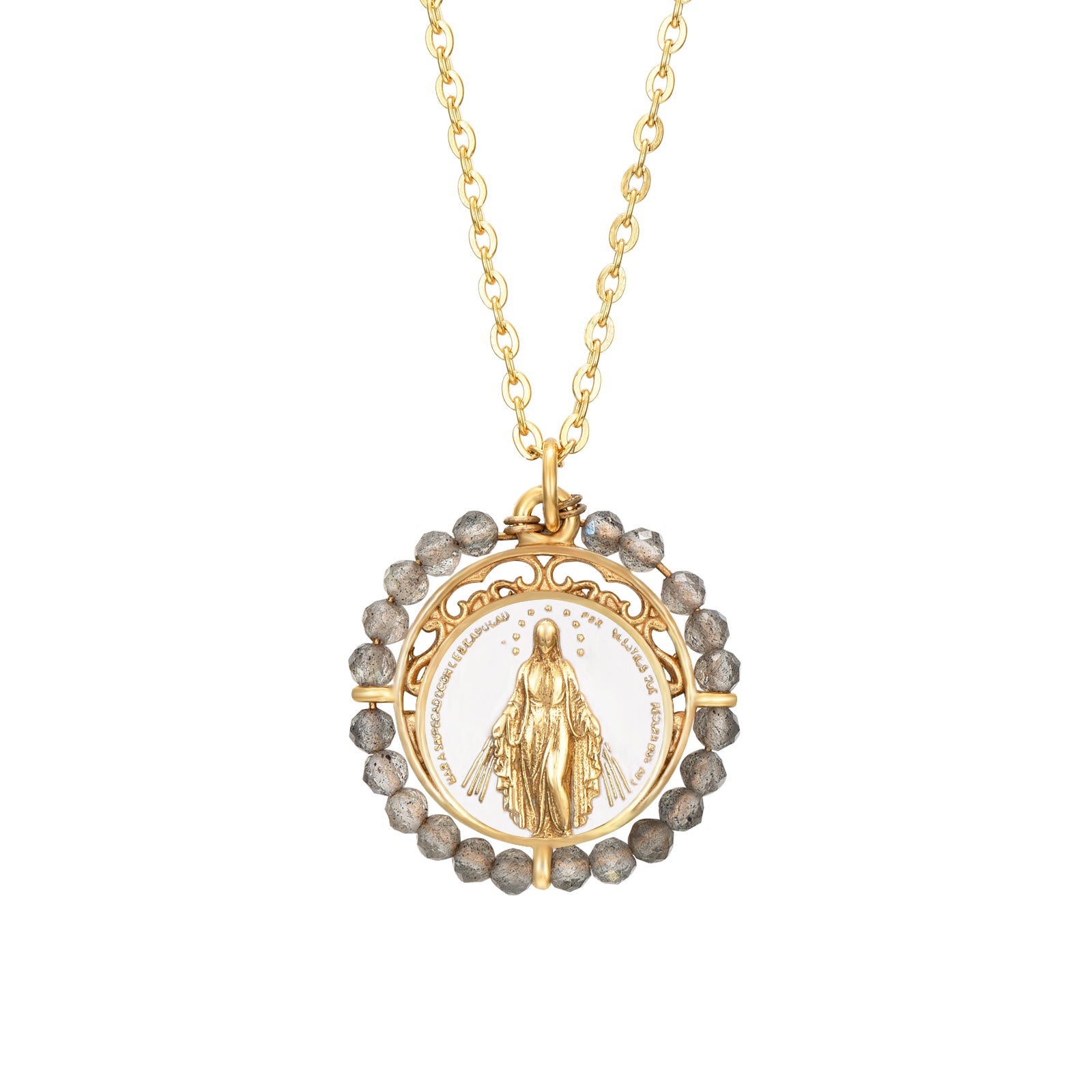 Caja regalo especial Primera Comunión Lila y Blanco, belleza y medalla