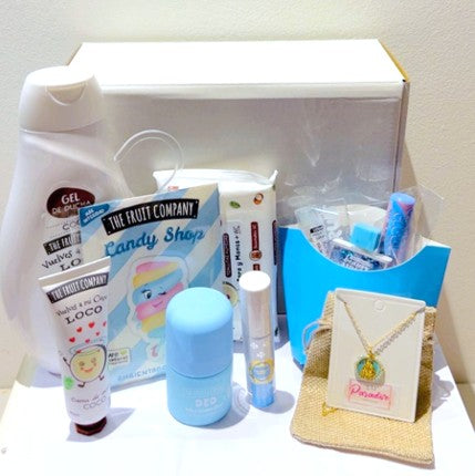 Caja regalo especial Primera Comunión Azul y Blanco, belleza y medalla