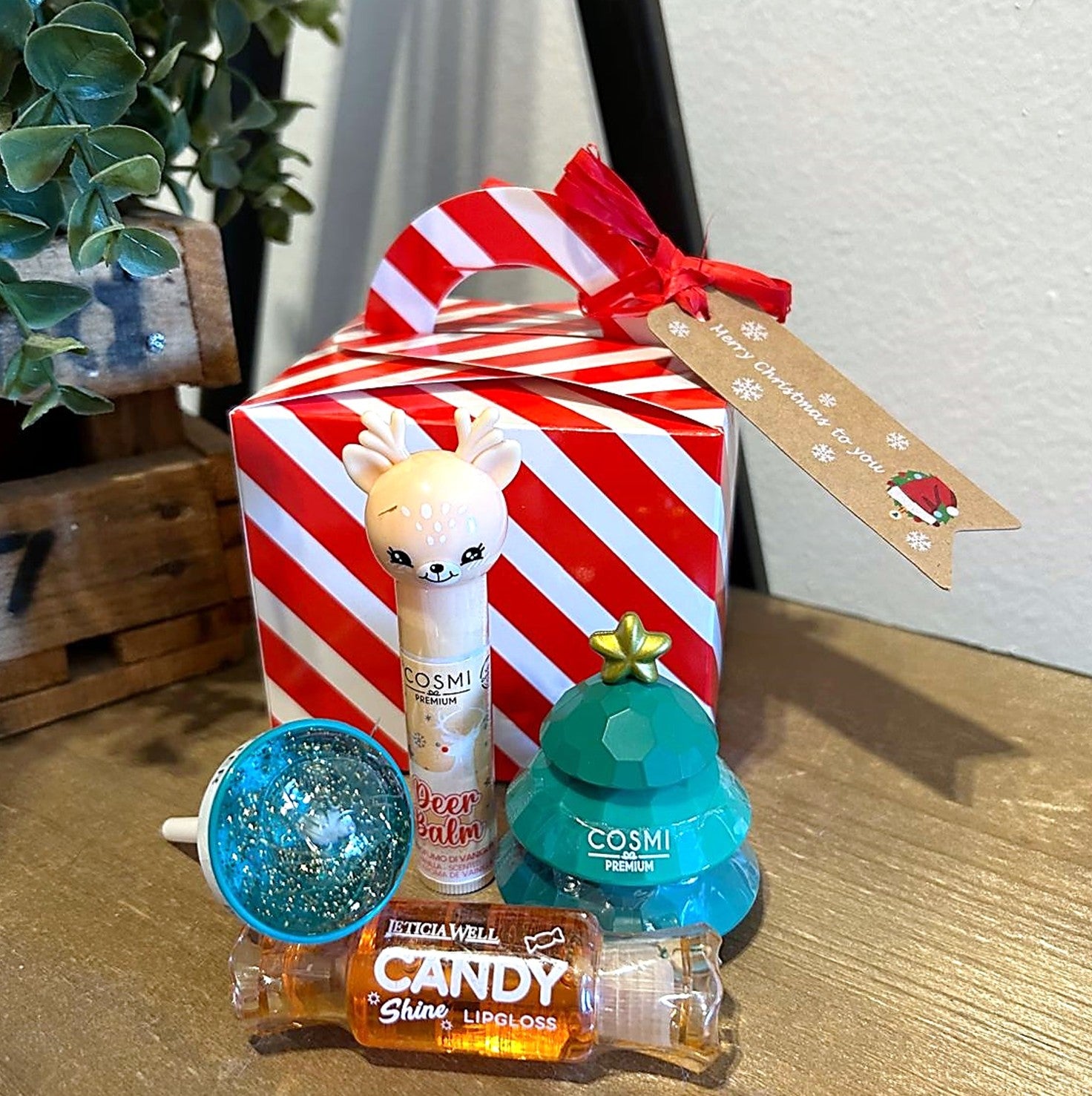 Cajita Navideña 4 labiales