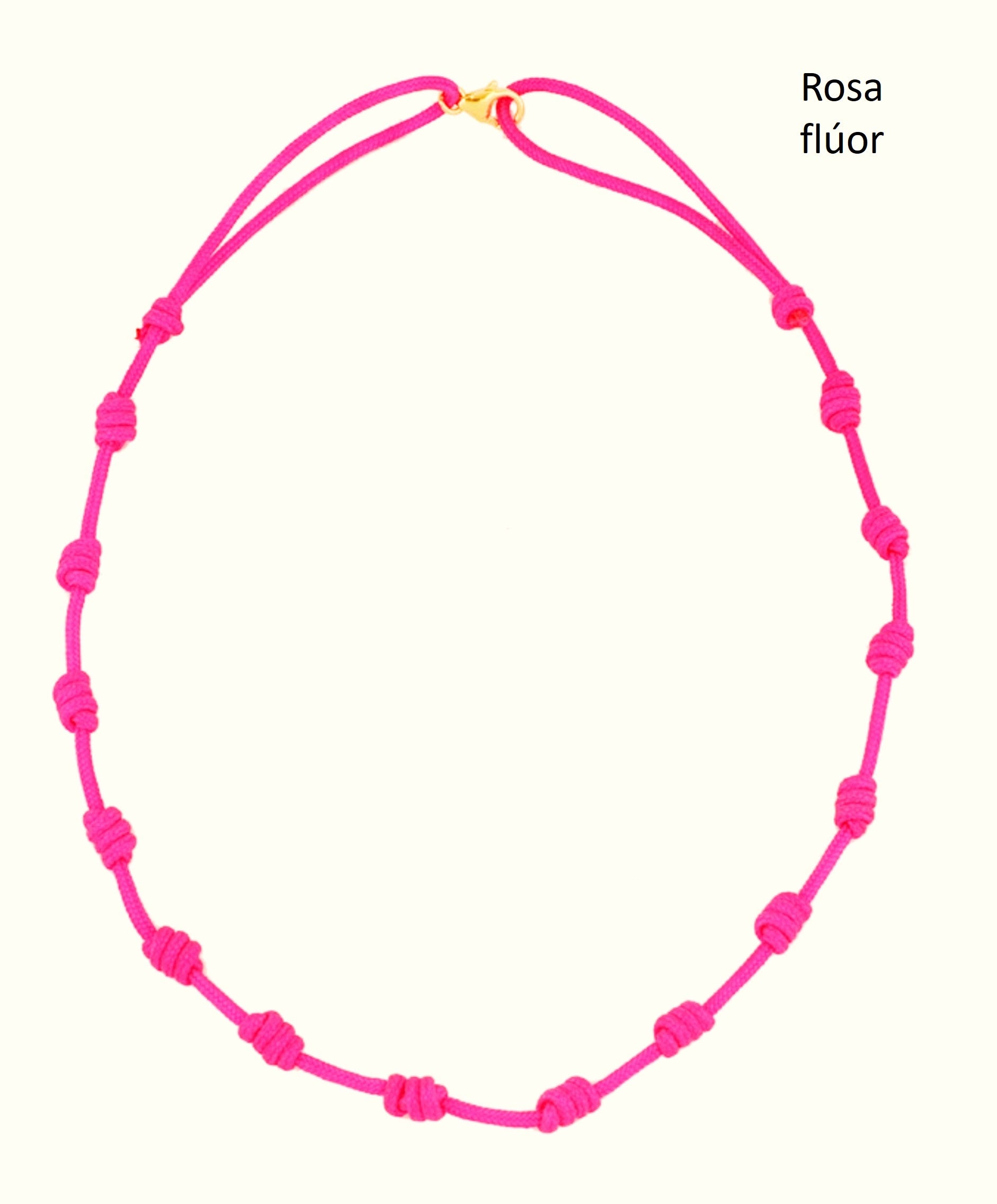 Collar nudos y charms