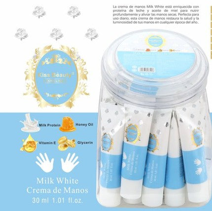 Kiss Beauty Crema de Manos Milk White
