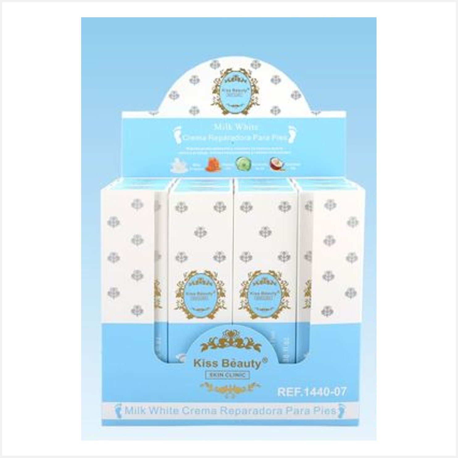 Kiss Beauty Crema Reparadora de pies Milk White