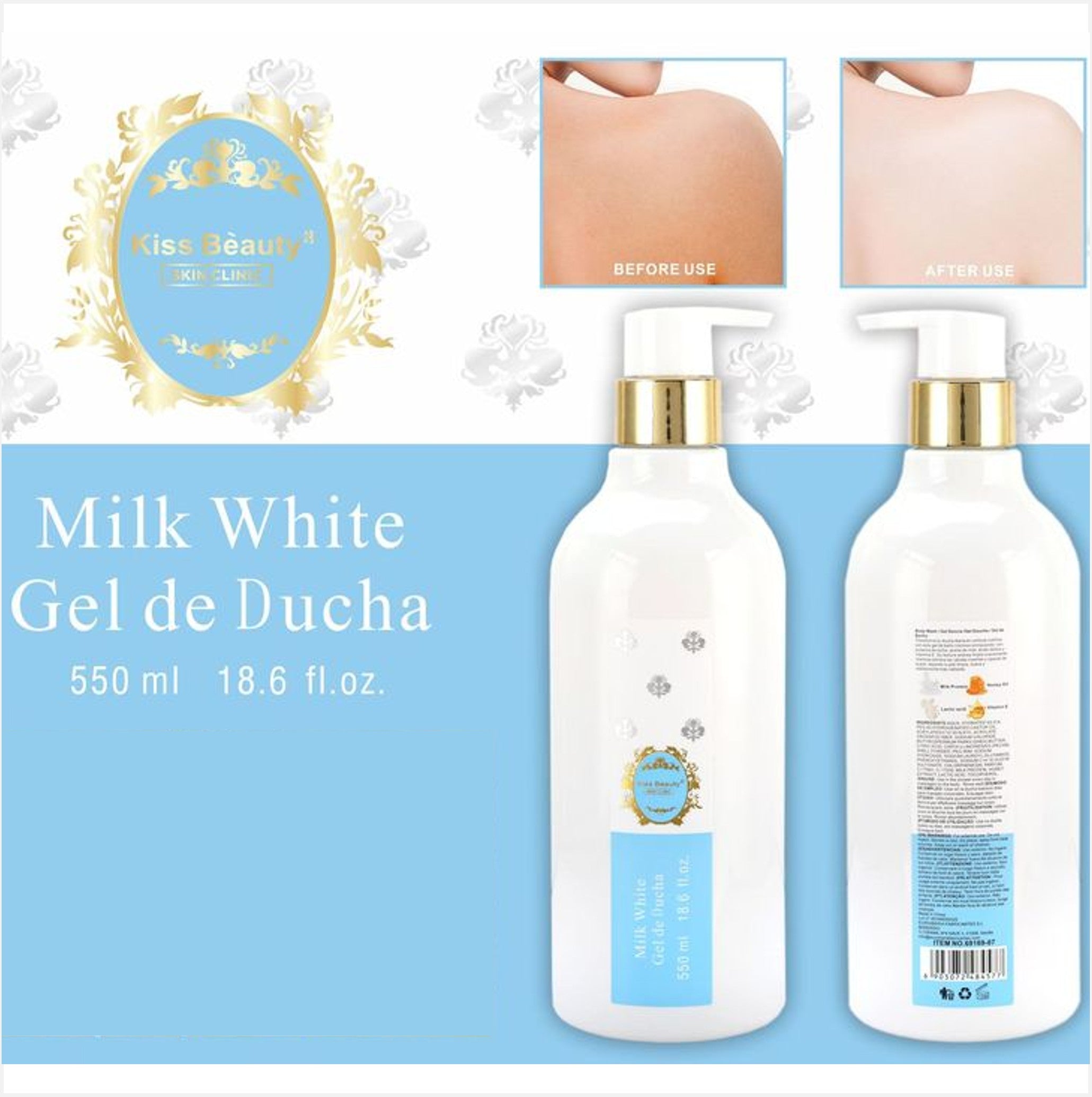 Kiss Beauty GEl de Ducha Milk White