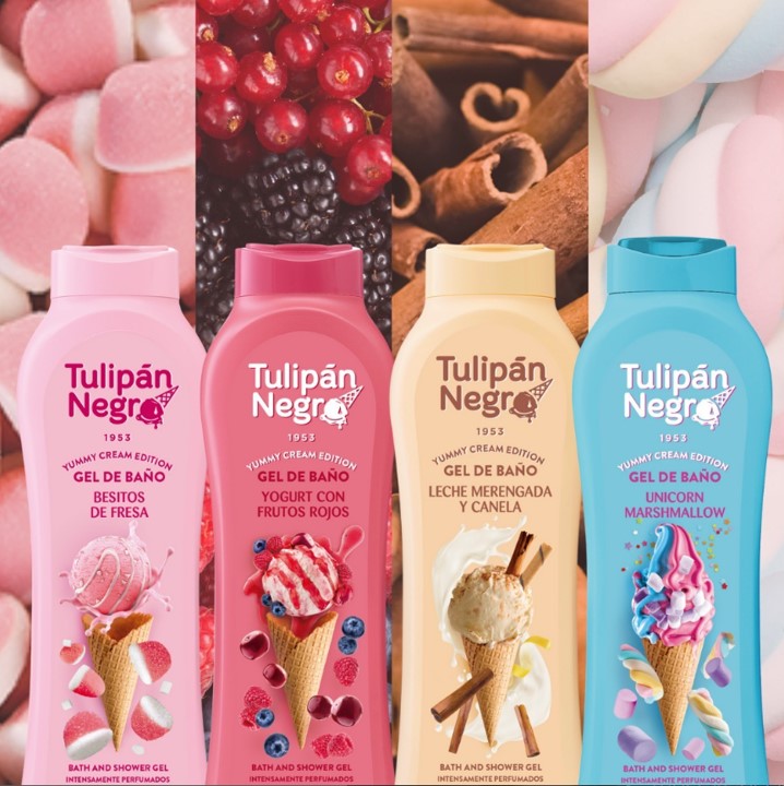 Pack gel de baño + loción corporal +antitranspirante Tulipán Negro