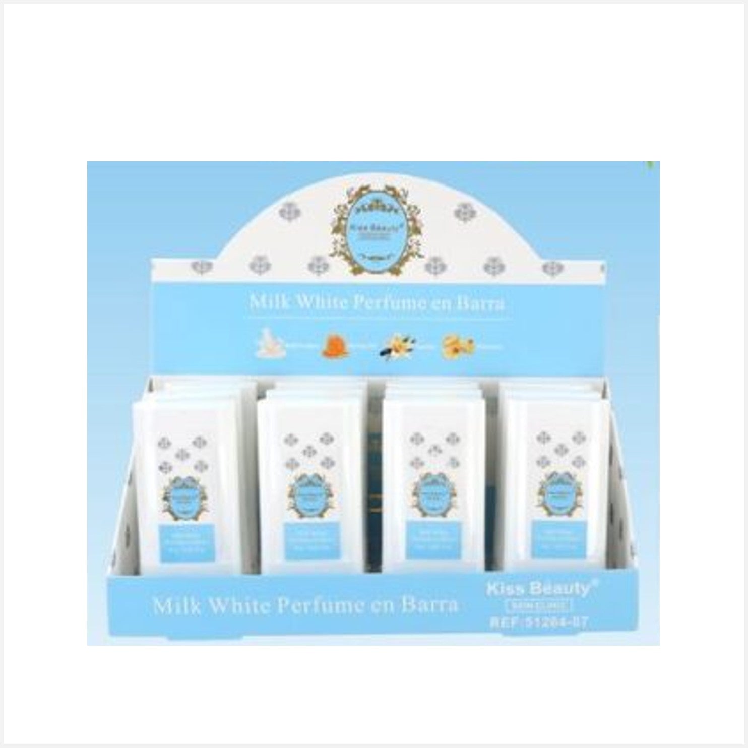 Kiss Beauty Perfume en barra Milk White