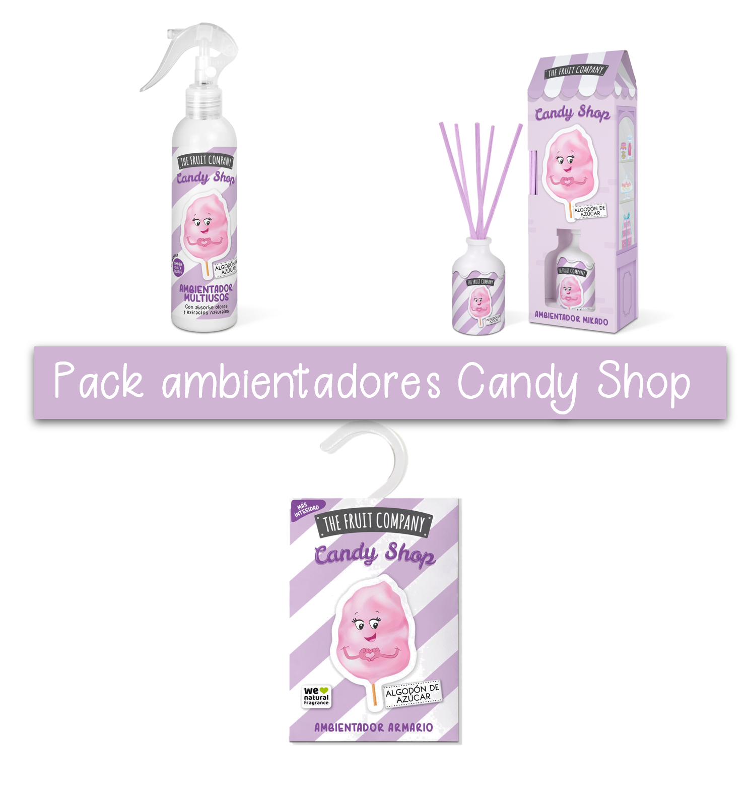 Pack ambientadores Algodón de Azúcar