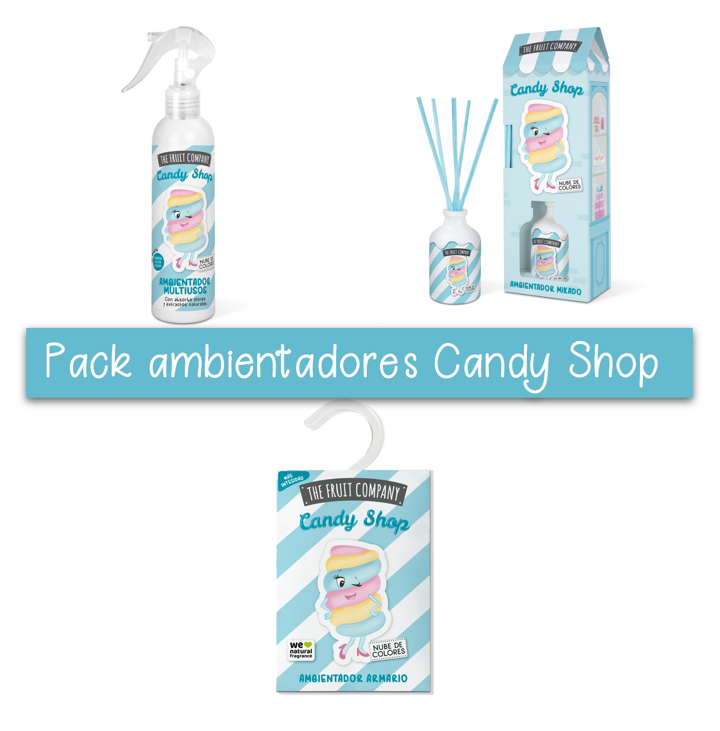 Pack ambientadores Nube de Colores