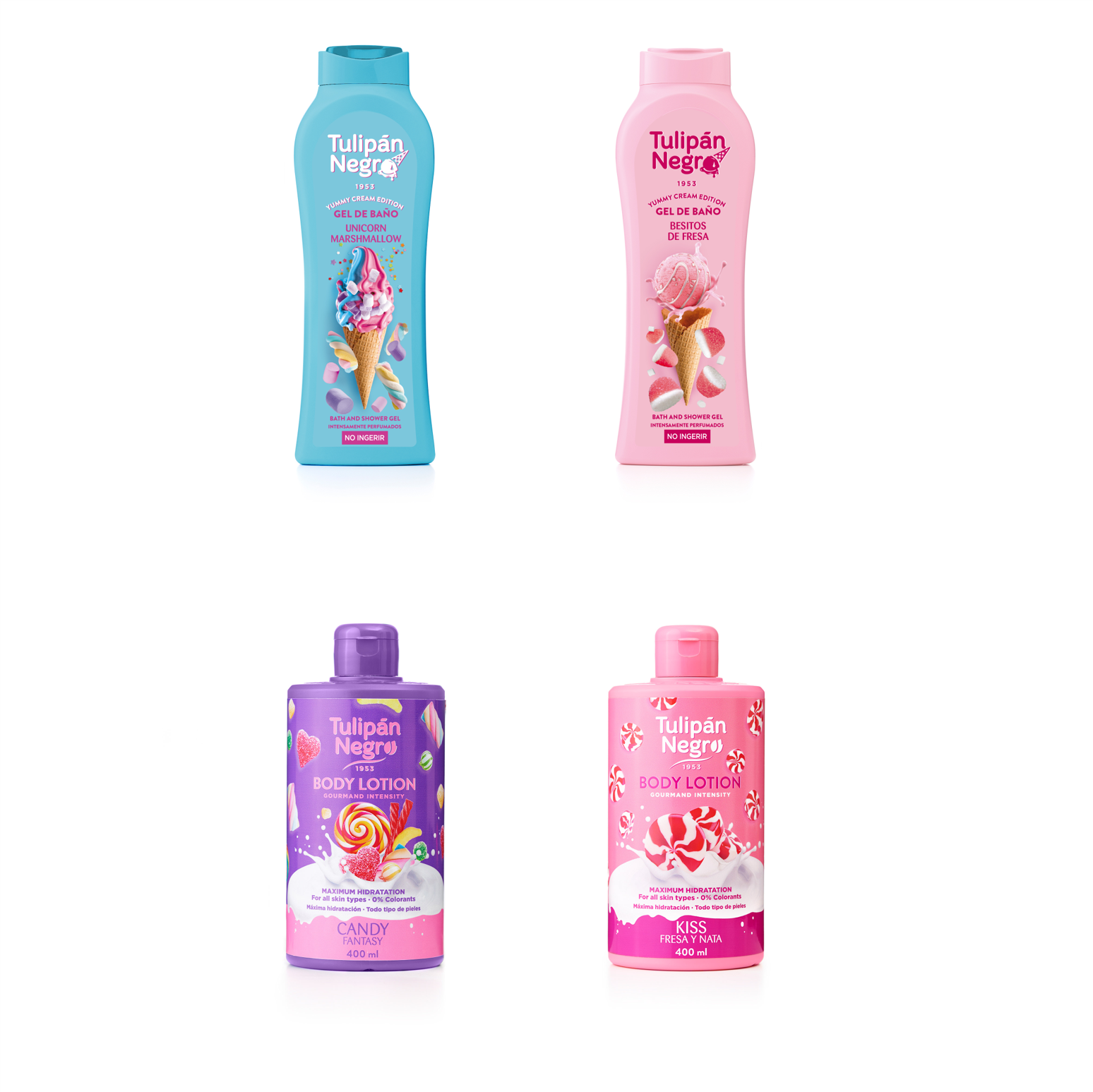 Pack gel de baño y loción corporal Tulipán Negro