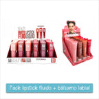 Pack lipstick fluido + bálsamo labial